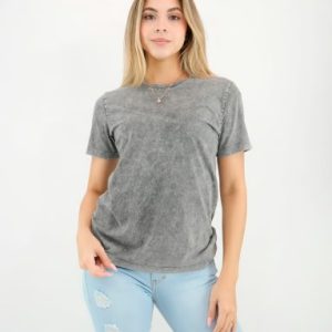 Camiseta gris lavado